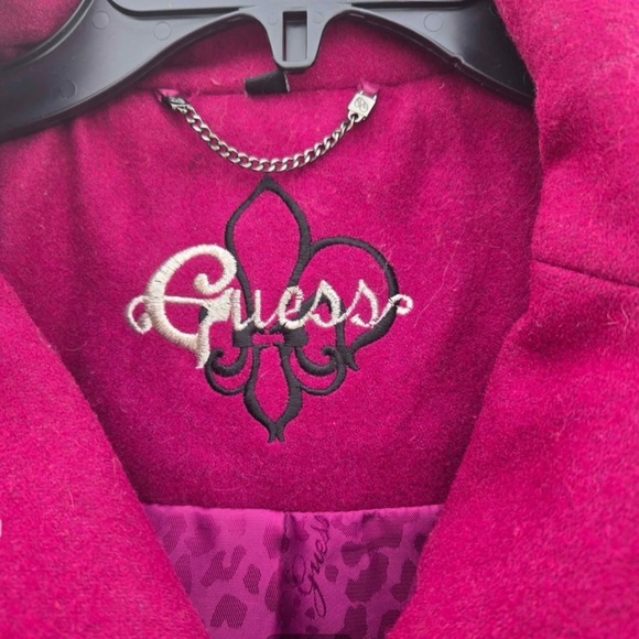 Deep Fuchsia Magenta Guess wool Coat - Picture 3 of 7